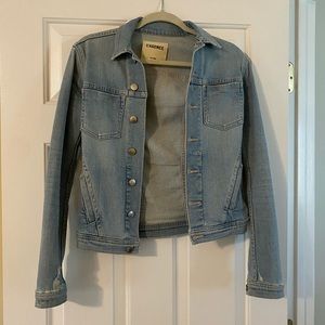 L’agence distressed Stretch Denim Jacket
